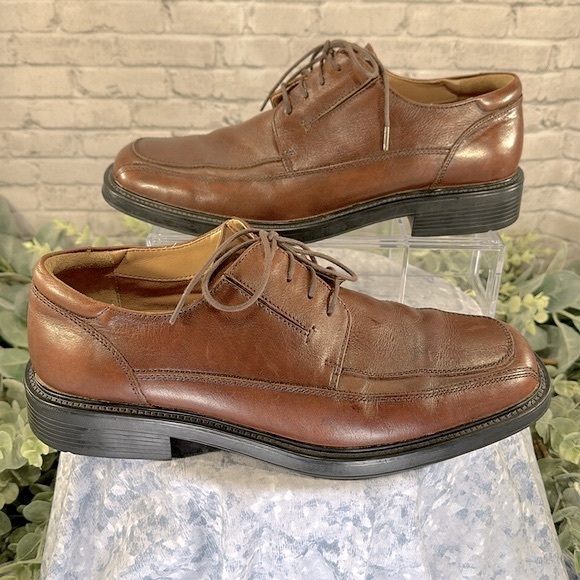 Dockers Pro-Style Comfort Brown Leather Square Toe Dress Oxfords Men’s 10M✨VGUC✨ - Picture 6 of 12